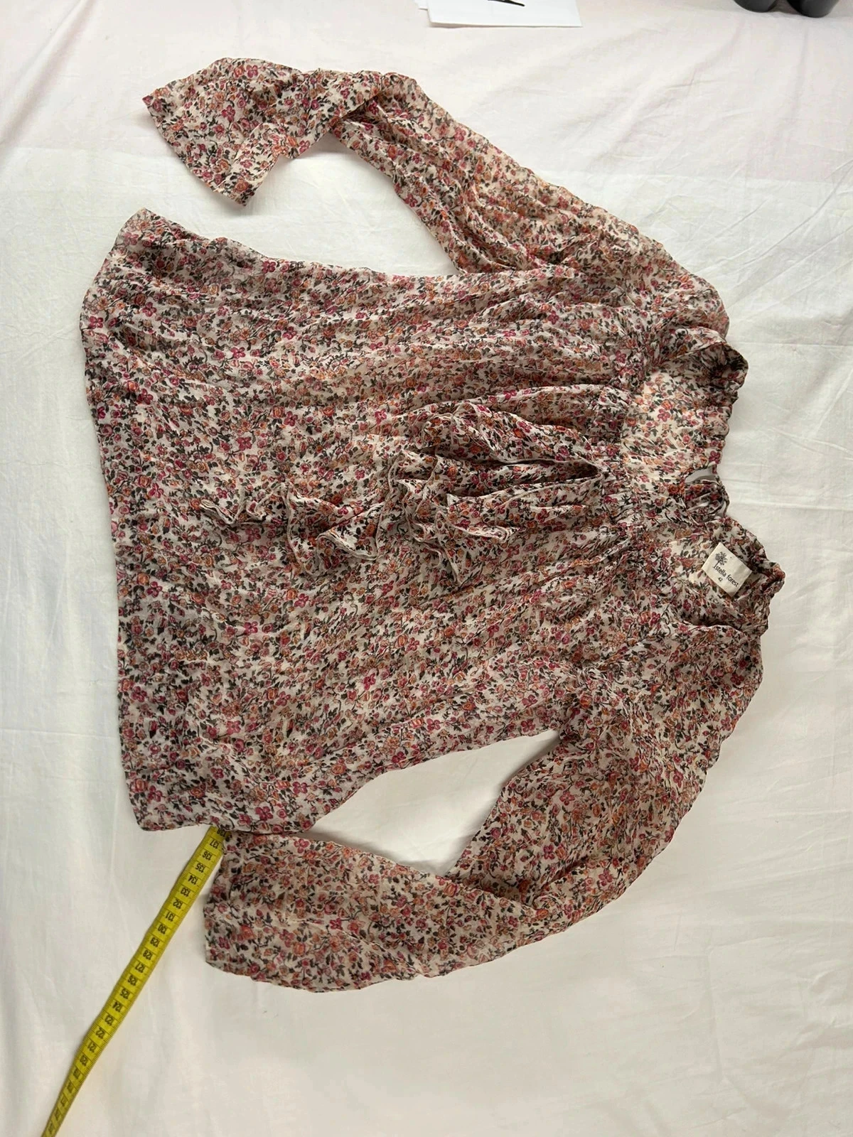 Veelkleurige vintage geprinte blouse Istella Forest – photo 4